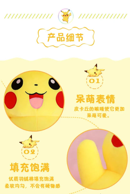 25/45/55/65CM Pokemon Pikachu Plush Doll Japanese Cartoon Animal Stuffed Children's Pikachu  Ornament Cushion Plushies Gift