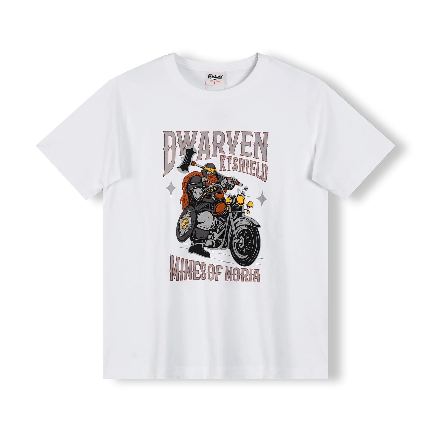 Summer New American Retro Short-sleeved O-neck Motorcycle Printed T-shirt Men's Fashion 100% Cotton Washed Casual Sport Tops