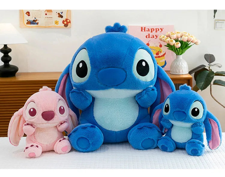 30/40/60cm Big Size Stitch Disney Anime Plush Stuffed Doll Kawaii Room Decoration Plushies Pillow Ornaments Holiday Gifts