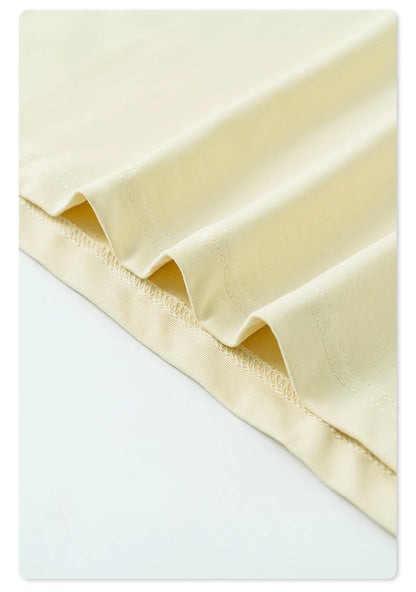 ZODF New 2025 Spring Summer 235gsm Solid Cotton T-Shirts For Men Women Unisex Loose Basic T Shirt Tees Brand Tops HY0970