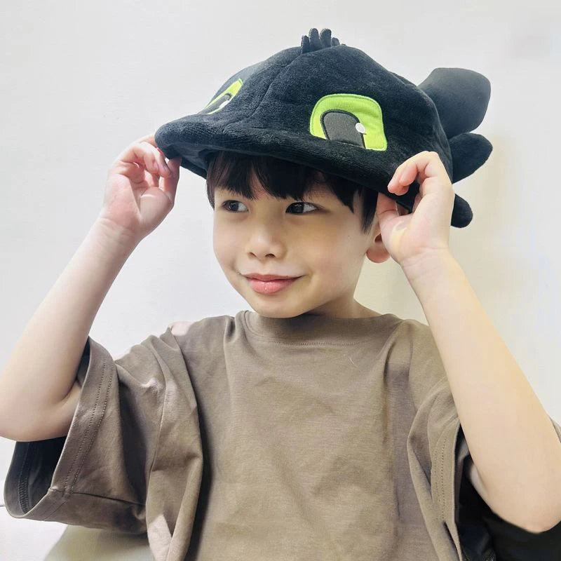 2025 New Dragon Taming Master Plush Doll Children'S Hat Dinosaur Hat Role Playing Prop Children'S Gift