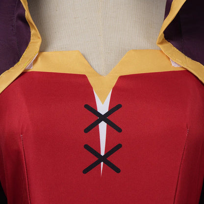Anime Megumin Cosplay Costume Women Polyester Dress and Wig Set