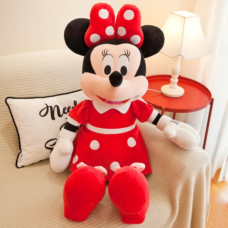 35-100cm Disney Couples Mickey Mouse Minnie Kawaii Plush Toys Children Gifts Plush Toys Doll Birthday Gift For Girlfriend Girls
