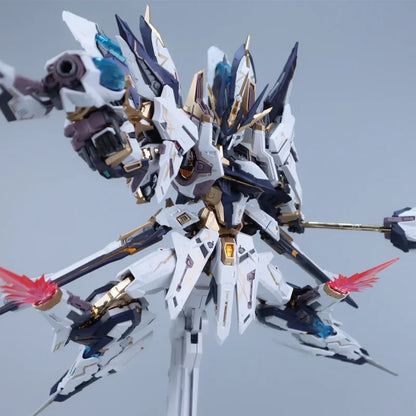 Aurora Series Alloy Die Cast Skeleton Action Figurine Mecha High Detail Articulated Assembly Model Toy Desktop Decore Boy Gifts