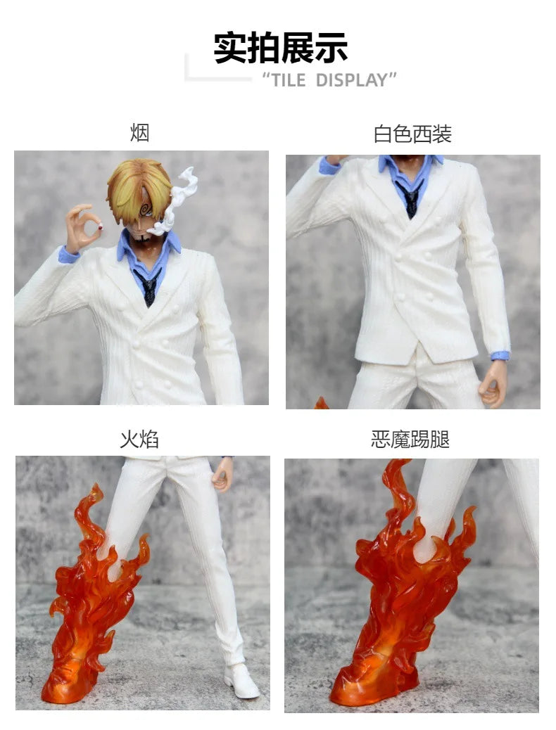 32cm One Piece Anime Figure Sanji Action Figure Vinsmoke Sanji Figma Pvc Model Statue Collection Souvenirs Toys Birthday Gift