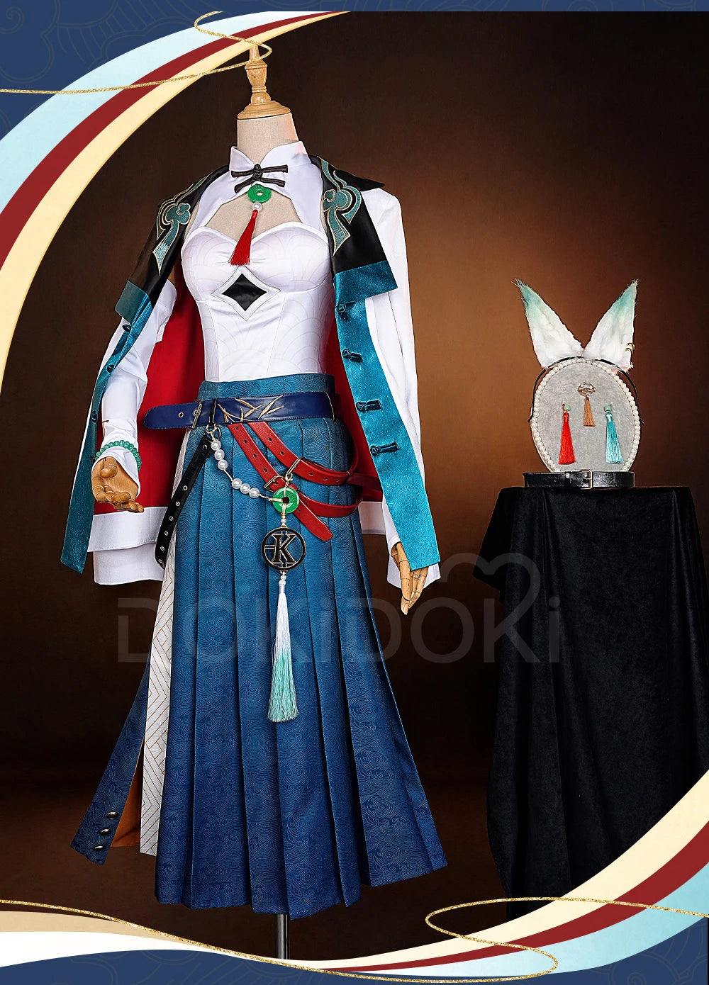 Jiaoqiu Feixiao Cosplay Costume Game Honkai: Star Rail【S-3XL】DokiDoki-R Foxian Ears Plus Size
