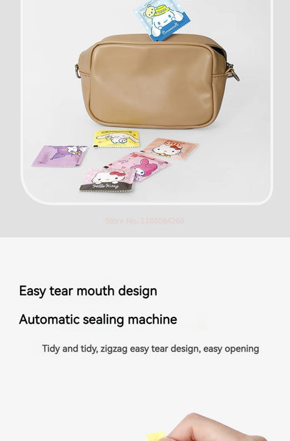 Sanrio Disposable Gloves, Single Pack, Small Bag, Household Food Grade Kitchen Cleaning, Thickened Pe Transparent Gloves