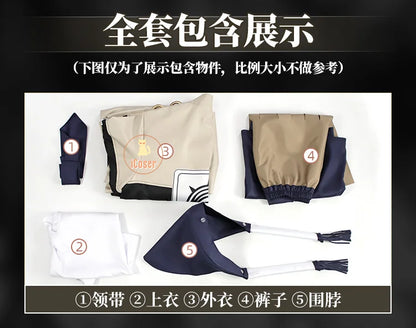 Anime Gachiakuta Tamsy Caines Cosplay Costume Wig Uniform Jacket Halloween Party for Women Men Festival Role Play Outfit Props