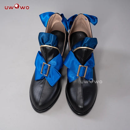 UWOWO Furina Cosplay Shoes Game Genshin Impact Furina Boots Focalors Hydro Archon Fontaine Rococo Style Cospaly Shoes