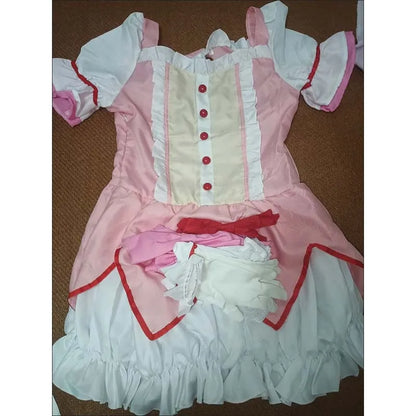 Puella Magi Madoka Magica Kaname Costume Set Cotton Polyester