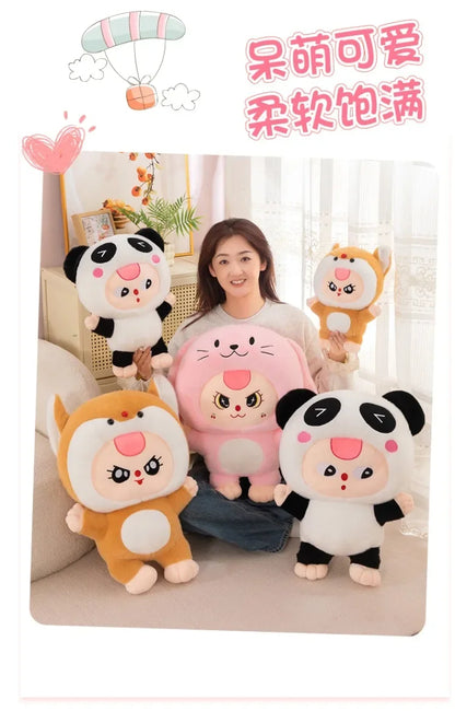 32/62cm Kawaii Baby Three Years Old Plush Doll Toy Baby Three Rabbit Series Stuffed Pillows Toy Ornaments Xmasgifts for Girls