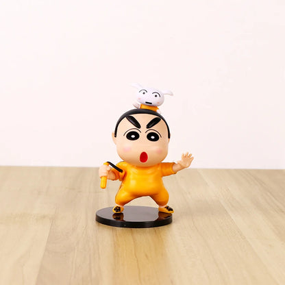 New 8cm Crayon Shin-chan Cos Anime Game Characters Action Figure Anime Figurine Pvc Collection Model Toys Kids Gifts ﻿