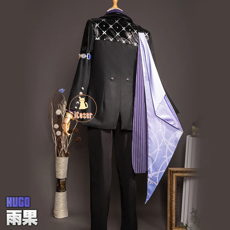 Zenless Zone Zero Hugo Cosplay Costume Wig Mask Hat Mockingbird New Eridu Hugo Vlad Ravenlock Halloween Party for Women Men Prop