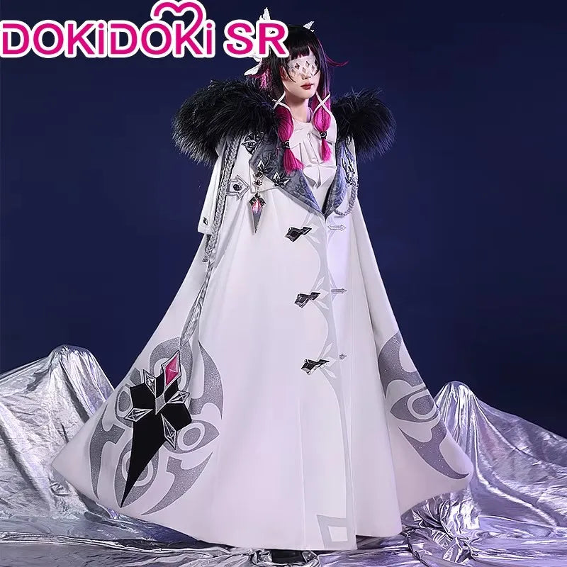 IN STOCK Columbina Cosplay Game Genshin Impact Fatui Harbinger Cosplay Costume DokiDoki-SR Cloak Women Cosplay Christmas