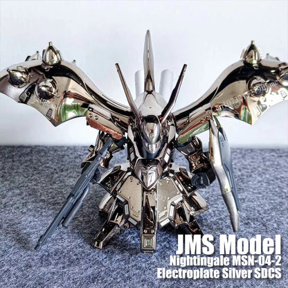 In Stock JMS Model Nightingale MSN-04-2 SDCS Assembly Model Kit Electroplate Silver Color Toys Action Figures Robot Plastic Gift