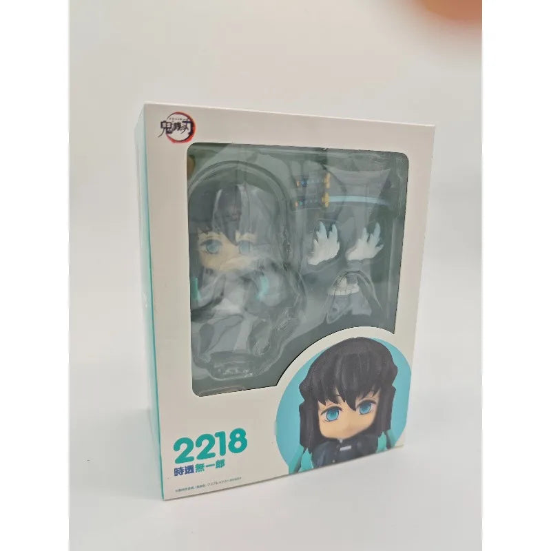 Tomioka Giyuu Anime Demon Slayer:Kimetsu no Yaiba Figurine Tokitou Muichirou Action Figures PVC q-version Collection Model Toys