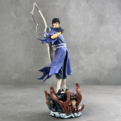 New Naruto Anime Figures Uchiha Obito Standing Posture Double Headed Sculpture Action Doll Pvc Model Statue Ornament Toys Gifts