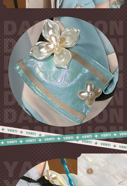 IN STOCK Venti Doujin Cosplay Game Genshin Impact DokiDoki-SR Venti Cute Cosplay Costume Detective Venti Genshin Impact Costume