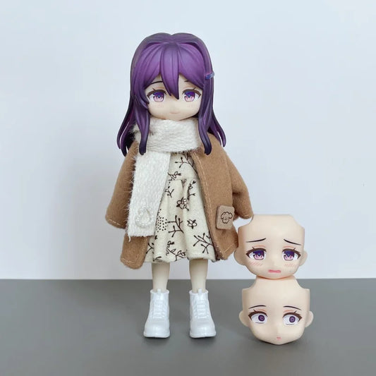 Doki Doki Literature Club! Yuri Anime Figure #2283 Kwaii Q Ver. PVC Action Figure Model Joint Doll Toys Gifts