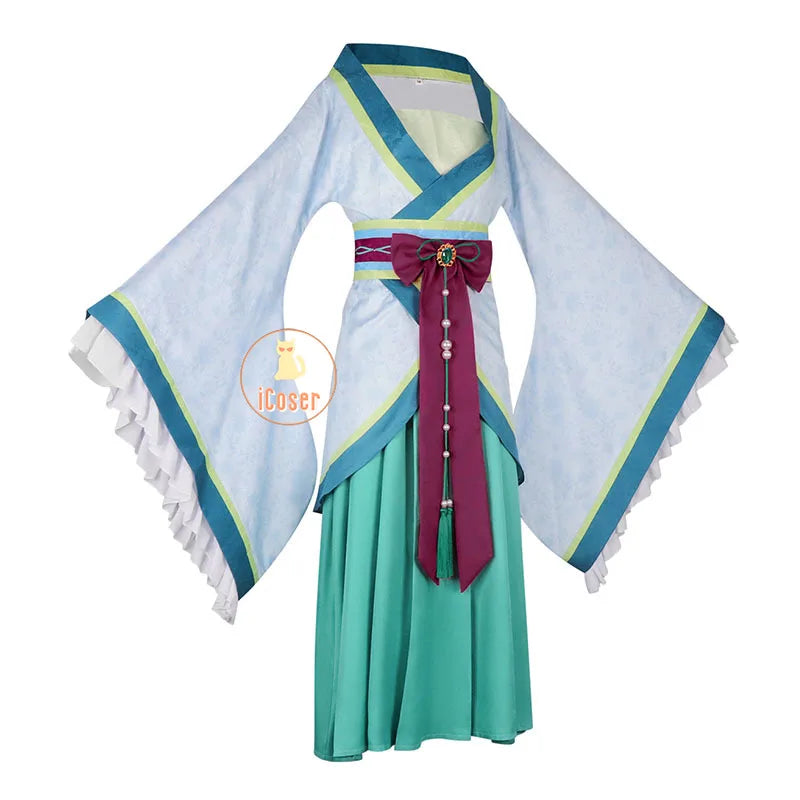Anime The Apothecary Diaries Maomao Cosplay Costume La Clan Princess Dress Earrings Western Capital Banquet Halloween Women Girl