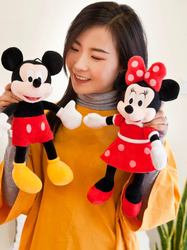 35-100cm Disney Couples Mickey Mouse Minnie Kawaii Plush Toys Children Gifts Plush Toys Doll Birthday Gift For Girlfriend Girls