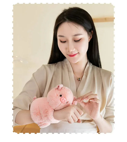 Baby Raccoon Koala Pop Ring Plush Toy Capibala Pat Bracelet Doll Soft Stuffed Animal Cushion Christmas Gifts for Kids and Girls