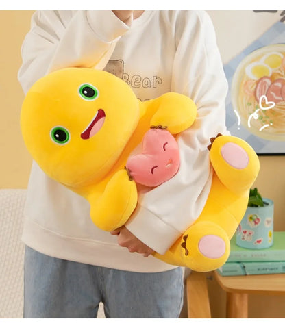 Hot Kawaii Plush Doll Love Yellow Embracing Flower Milk Dragon Dinosaur Doll Cute Plush Stuffed Pillow Soft Doll Birthday Gift