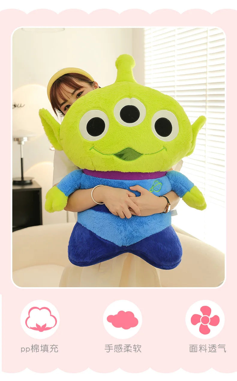 50/70/90cm Super Big Size Alien Disney Cartoon Anime Plush Stuffed Doll Cute Room Decorated Plushie Children Pillow Holiday Gift