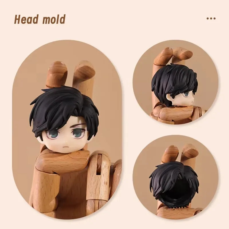 Ob11 Doll Plastic Hair Replacement Doll Hair Head Mold Accessories For Obitsu11 Gsc Body 1/12 Bjd Head Shell Doll Body Boy Girl