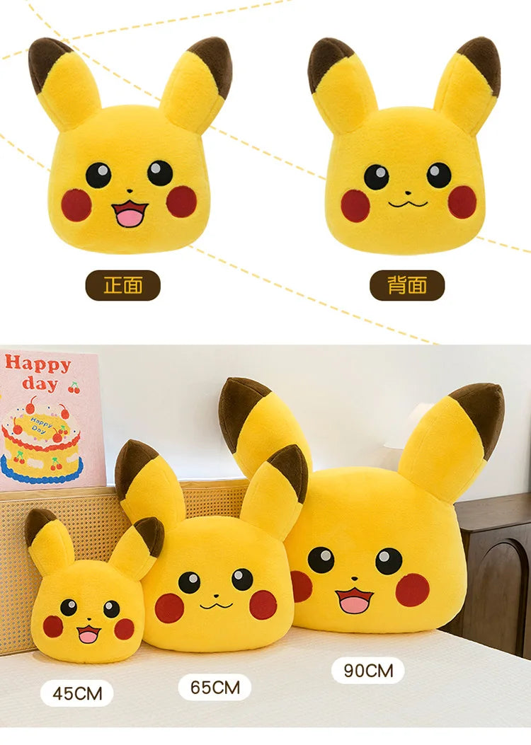 90cm Super Big Size Pokemon Pikachu Anime Plush Stuffed Doll Kawaii Room Decorated with Plushies Pillow Holiday Gifts