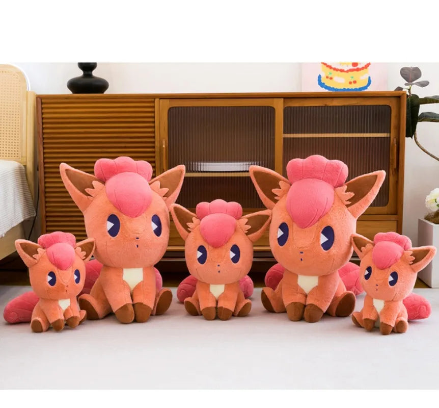 35/45/65CM Big Size Pokemon Vulpix Plushies Cartoon Anime Peluche Stuffed Animal Comfortable Soft Doll Kawaii Ornament Gifts