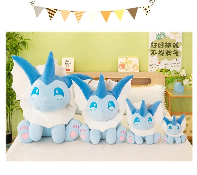 30-60CM Big Size Pokemon Plushies Vaporeon Kawaii Peluche Cartoon Anime Stuffed Animal Comfortable Soft Doll Children Toy Gift
