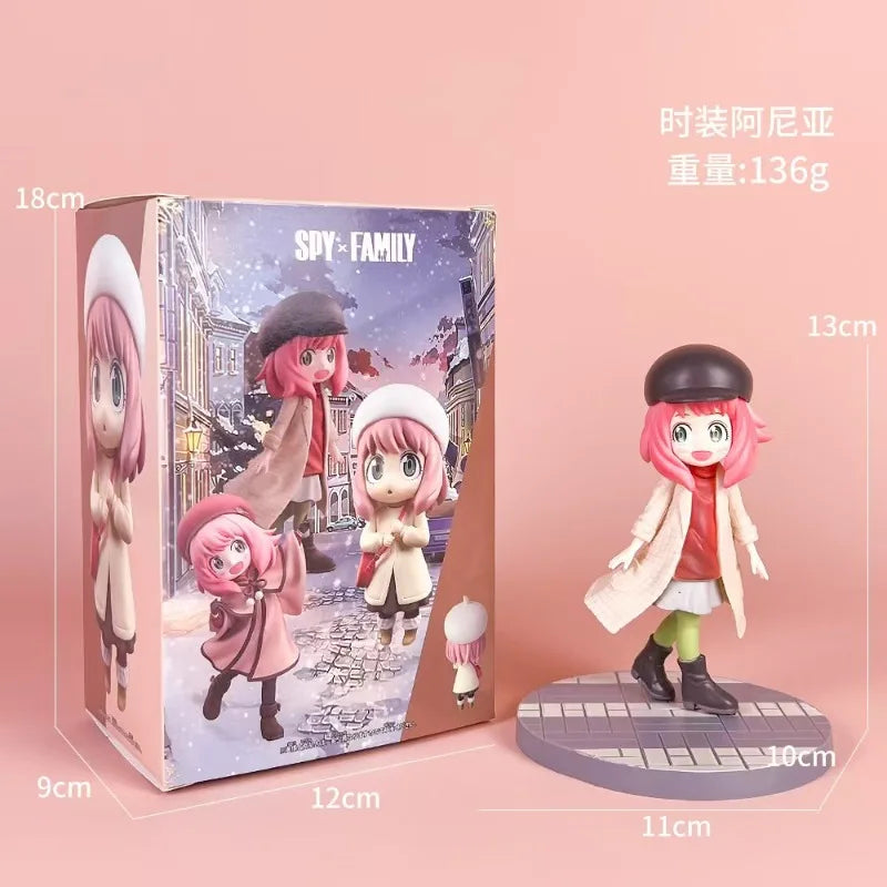 Manga Spy×Family Action Figures Forger Anya Detective Model Cute Anya Anime Figurine Toys PVC Collectible Ornament Birthday Gift