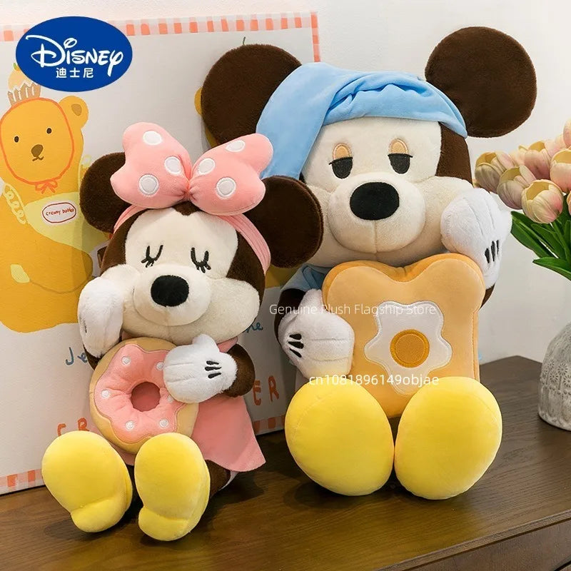 60/80/100cm Big Size Mickey Mouse Anime Plush Stuffed Doll Minnie Mouse Plushies Disney Pillow Peluche Ornaments Children's Gift