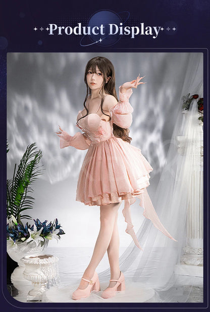 IN STOCK Dreamy Heart Heroine MC Hunter Cosplay Costume Game Love and Deepspace【S-3XL】DokiDoki-R Rafayel Women Halloween Dress