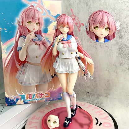 In Stock Blue Archive Urawa Hanako Anime Girl Figure 24cm Urawa Hanako with A Gun Model Ornaments Action Figures Toys Gifts