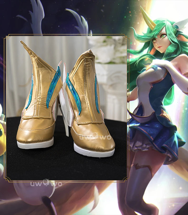 UWOWO Soraka Shoes Game League of Legends/LOL: Star Guardian Soraka SG Cosplay Shoes Size 35-44
