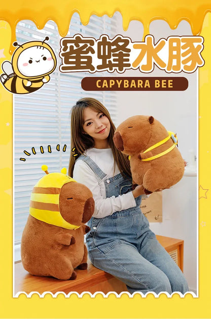 50cm Capybara Plush Simulation Capibara Anime Fluffty Toy Cute Doll Stuffed Animals Soft Doll Plush  Children's Birthday Gifts