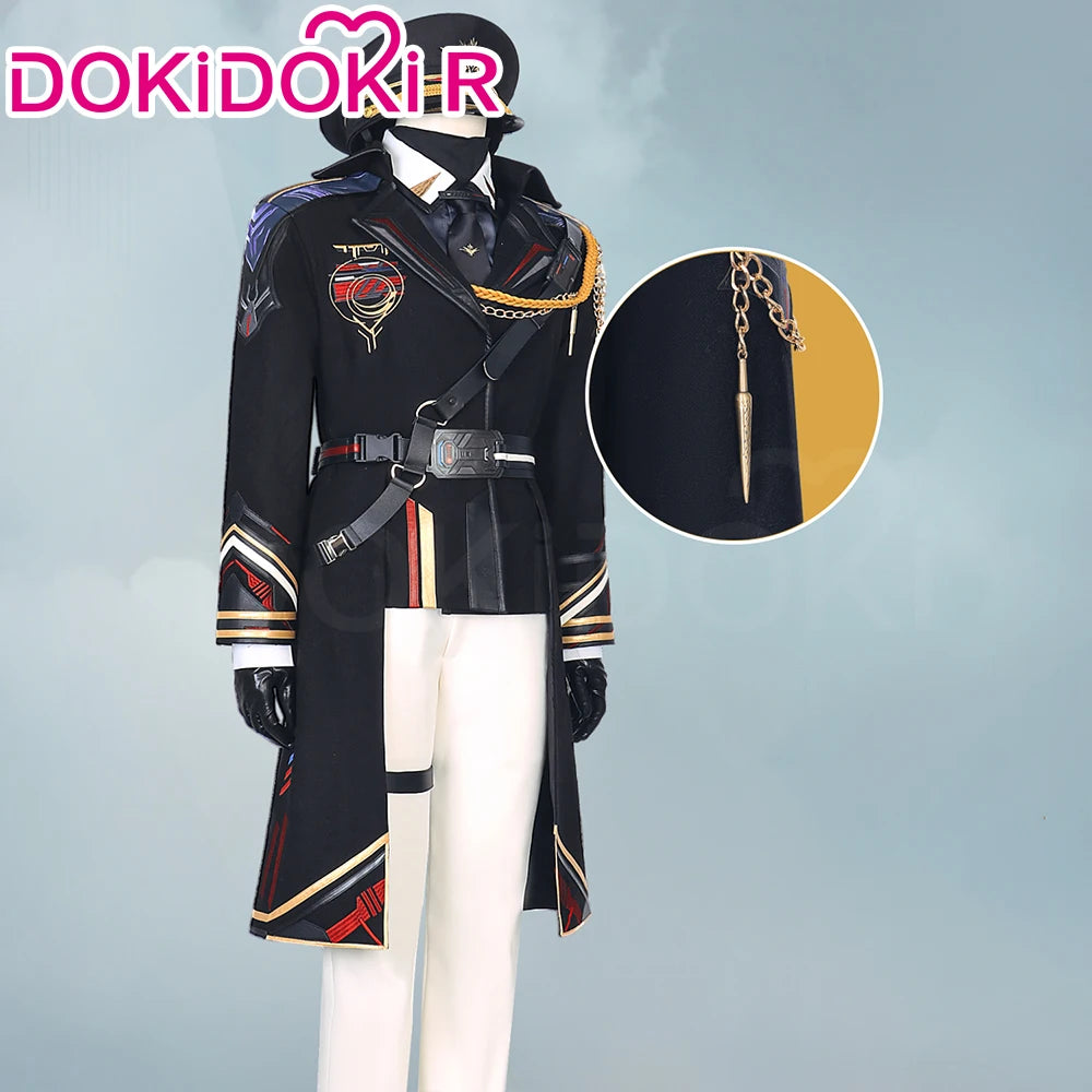 Caleb MC Cosplay Costume Game Love and Deepspace【XS-2XL】DokiDoki-R Men Women Pilot Uniform Xia Yizhou Hat Plus Size