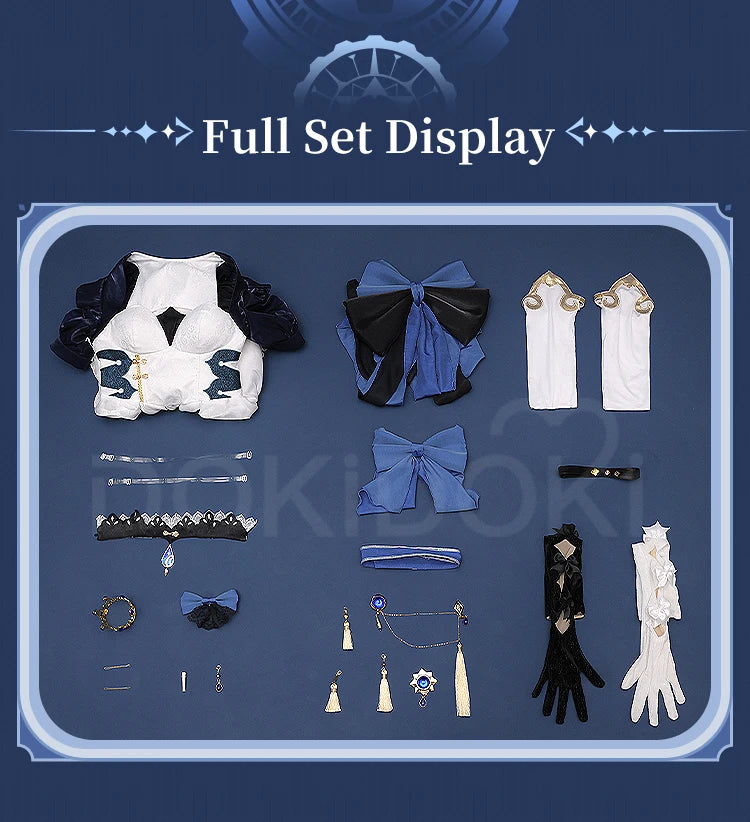 Furina Focalors Doujin Cosplay Costume Game Genshin Impact DokiDoki-SR Fontaine Furina Alice Women Cute Doujin Dress