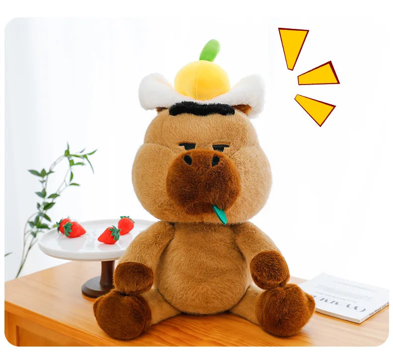 Capybara Plush Toy Stuffed Animal for Kids Birthday Christmas Gift Soft Cuddly Doll Comforter Wholesale Cute Capybara Pillow