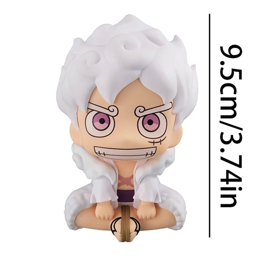 9.5cm ONE PIECE Anime Figure Look Up Gear 5 Monkey D. Luffy Action Figure Q Version Luffy Figurine PVC Collection Model Doll Toy