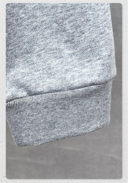 ZODF Casual 2025 Autumn 445gsm Sweatshirt For Man Unisex Turn Down Collar Solid Fleece Pullovers Winter Coats HY1111