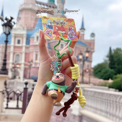 Zootopia Cartoon Character Injection Molding 3D Keychain Premium Design Anime Themed Accessories Collectible Toy Figures Gift