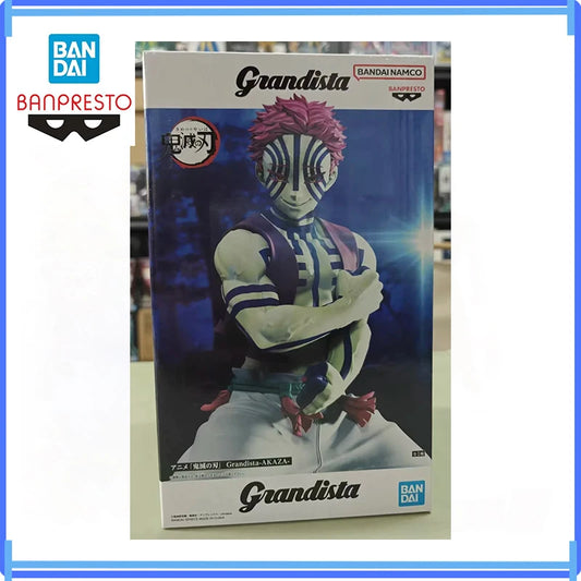 Bandai In Stock Original Banpresto Grandista Demon Slayer Akaza Figure Anime Action Model Genuine Boxed Toys Gifts