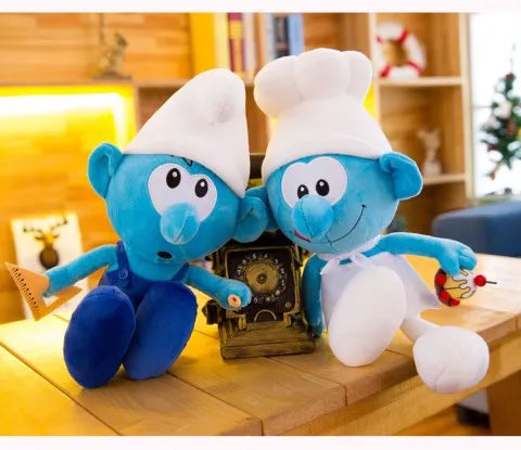 New 40cm Cartoon Character Creative Smurf Cute Plush Toy Kawaii Doll Children’s Soothing Toy Birthday Gift Christmas Gift