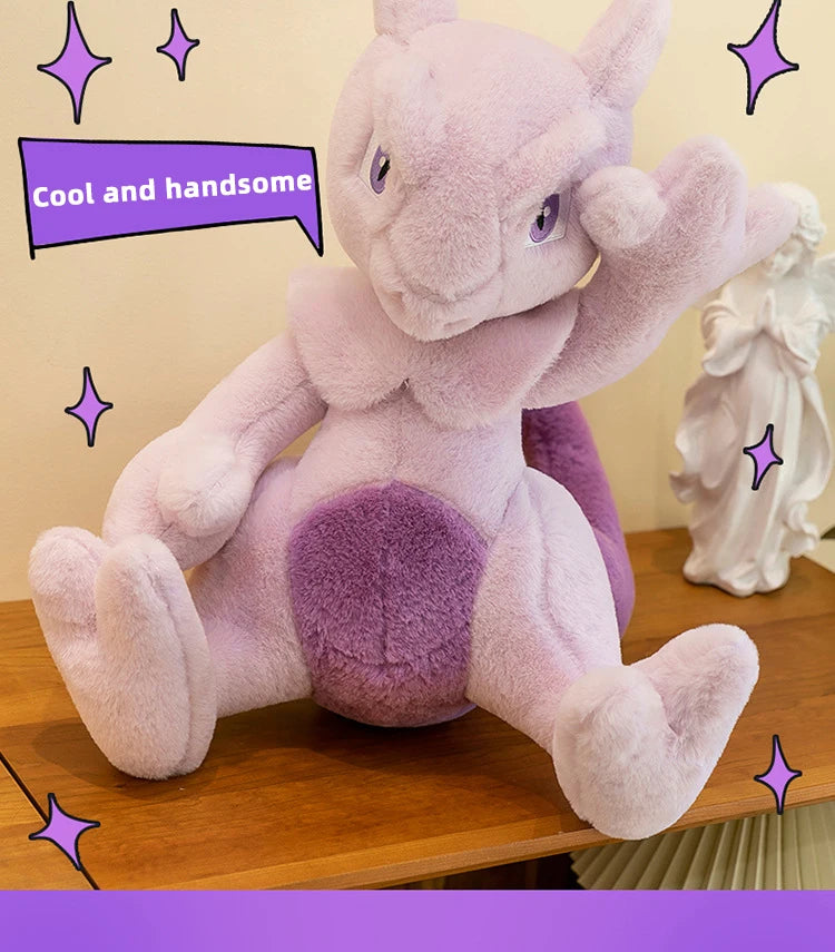 35/85cm Mewtwo Pokemon Plush Toys Large Anime Doll Pillow Cartoon Mew Pokémon Plushie Kawaii Stuffed Gift for Kids Birthday