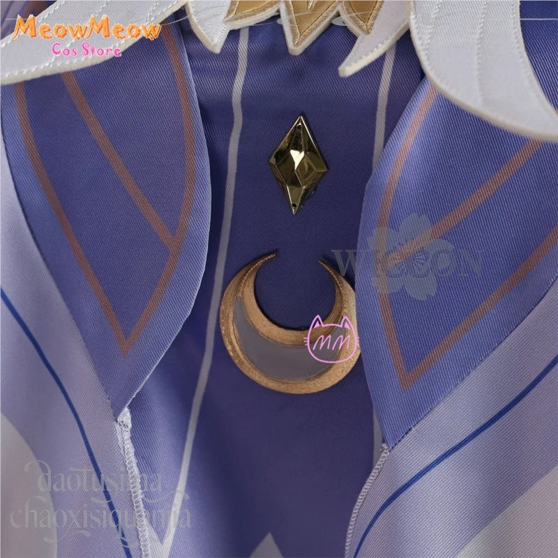 Genshin Impact Moon Goddess Columbina Cosplay Suit Polyester