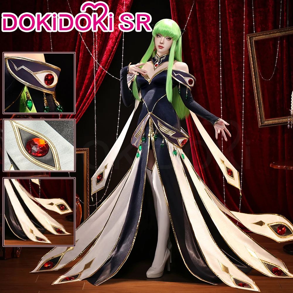 IN STOCK Lelouchh Lamperougee C Cosplay Anime【S-2XL】DokiDoki-SR Men Emperor C Queen Lelouchh Cosplay Plus Size Halloween