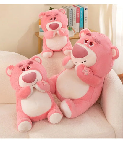 40/55/70cm Super Big Size Lotso Disney Cartoon Anime Plush Stuffed Doll Kawaii Room Decoration Plush Pillow Kids Holiday Gift